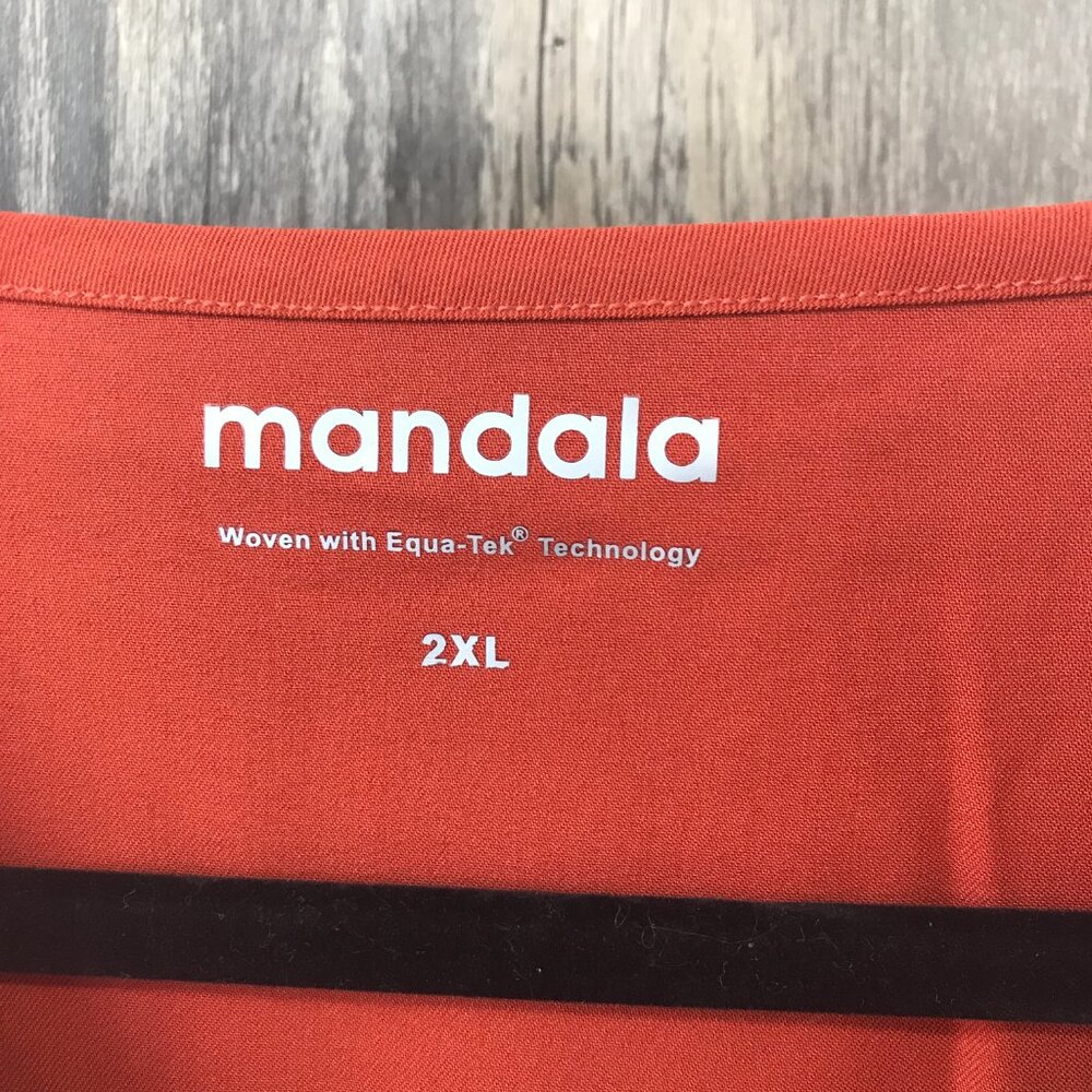 Mandala rust orange 2 piece scrub set size 2XL nwot - Picture 3 of 8